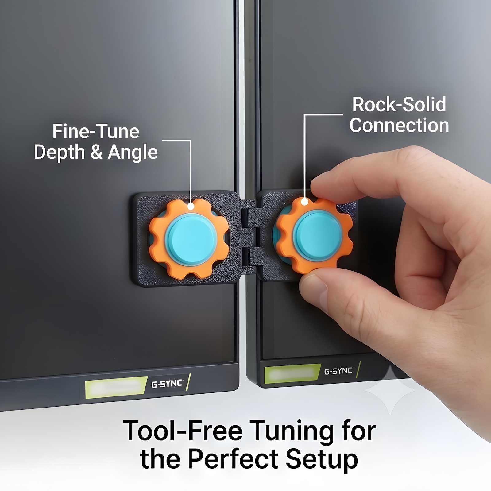 Screen Alignment Tool - Universele Dubbele Monitor Uitlijningsclip Gereedschapsloze Schermconnector