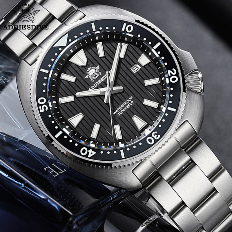 Anti Blue Light Film - ADDIESDIVE Nieuwe herenhorloges Quartz Horloge Saffierglas