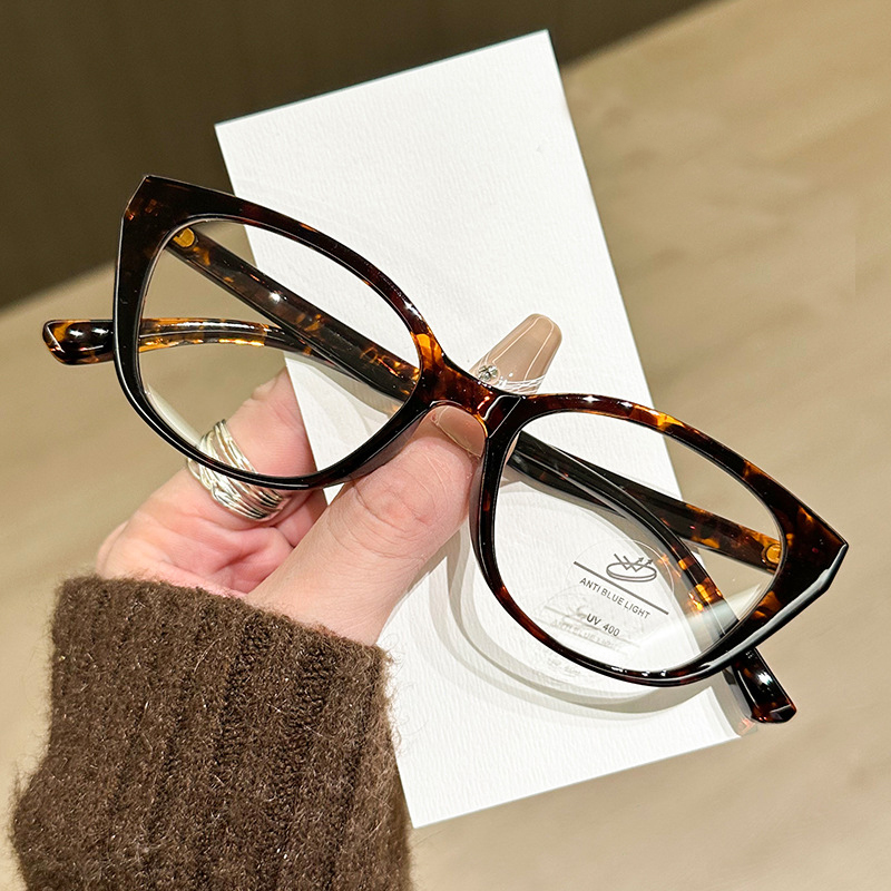Nieuwe Hot Meisje Tr90 Cat Eye - Anti Blue Light Film recensie en prijs