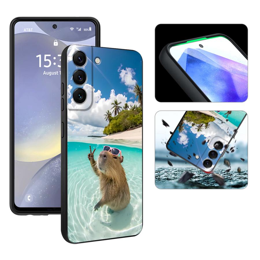 Vakantie Capibara hoesje voor  - Samsung Galaxy A55 recensie en prijs